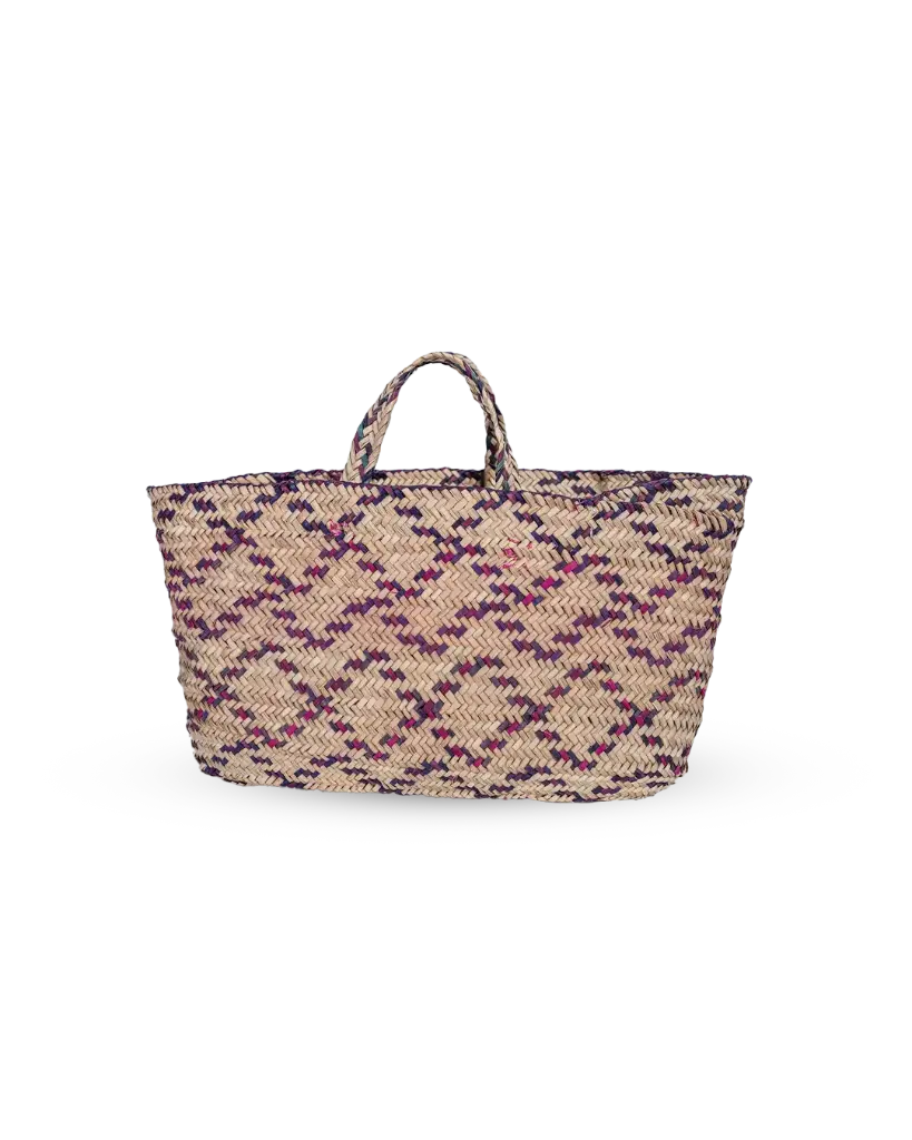 Handmade Palm Frond Bag with Traditional Design