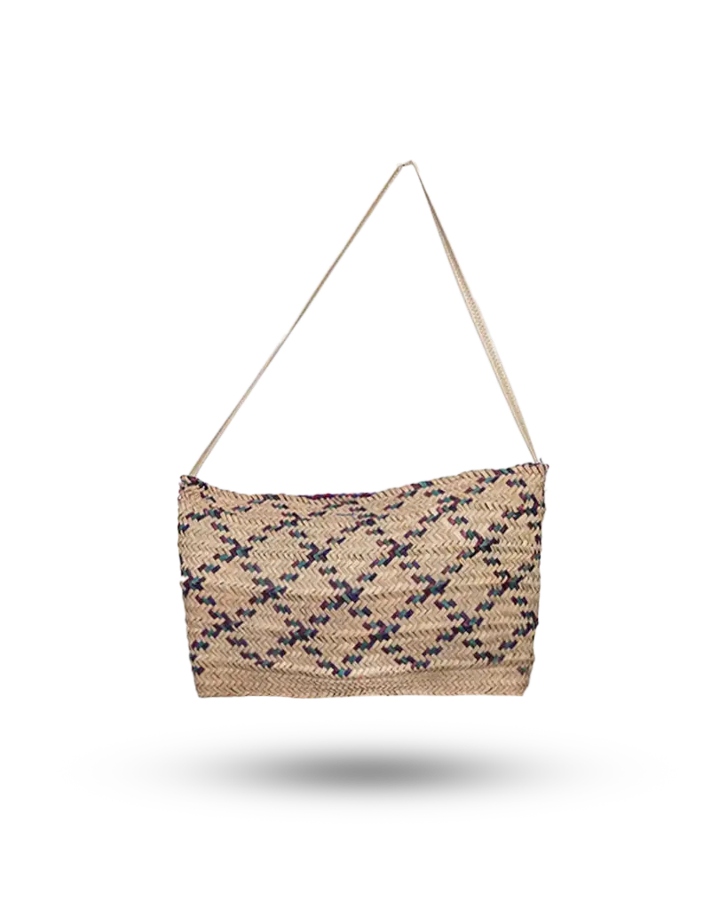 Large Handmade Palm Straw Bag