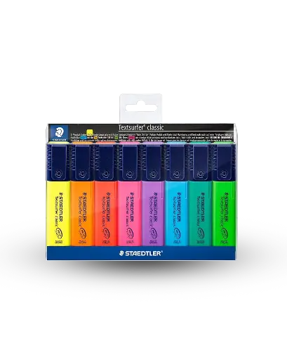Highlighter Pack of 8 Assorted Colors