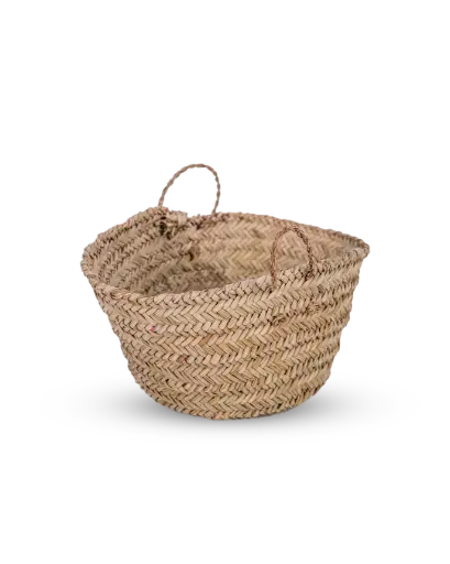 Handmade palm frond baskets