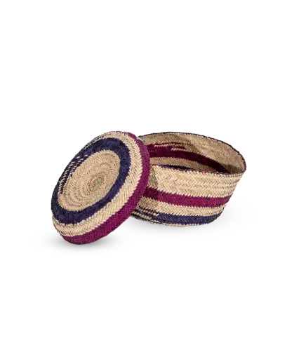  handwoven palm box- Handmade